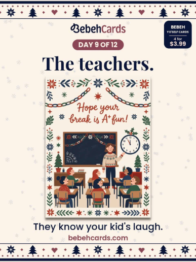 Day 9 of 12: The teachers. They know your kid’s laugh.