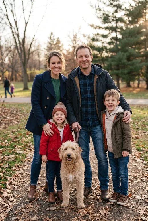 Uploaded photo: Family standing in the park