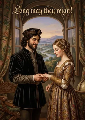 Renaissance style personalized card example